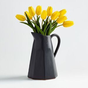 Crate & Barrel Stevey 103-oz. Black Pitcher Leanne Ford, New with Tags